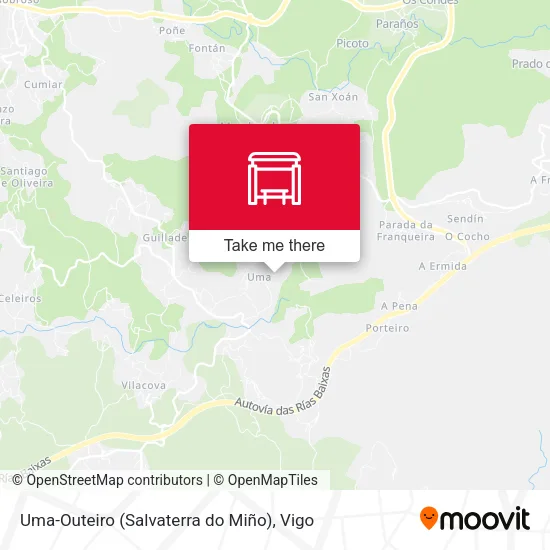 Uma-Outeiro (Salvaterra do Miño) map