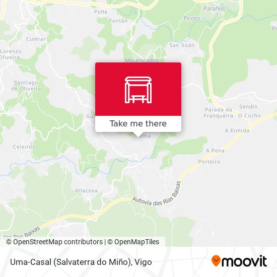 Uma-Casal (Salvaterra do Miño) map