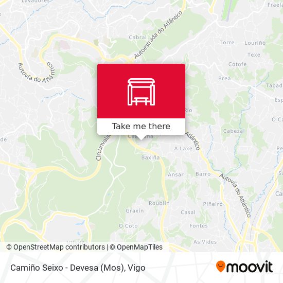 Camiño Seixo - Devesa (Mos) map