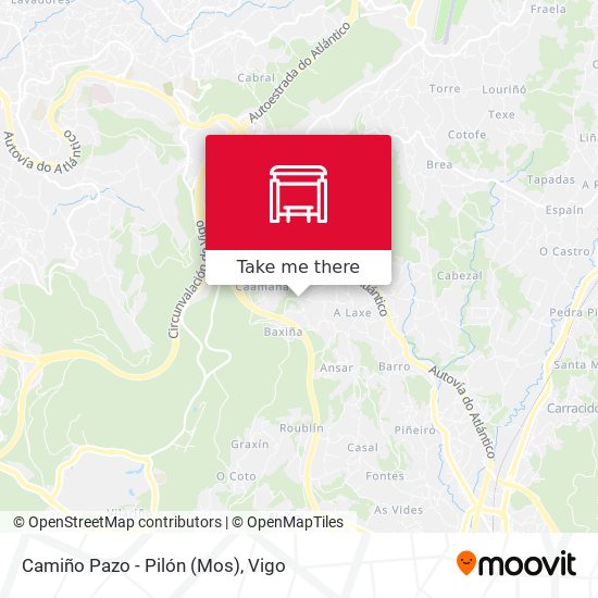 Camiño Pazo - Pilón (Mos) map