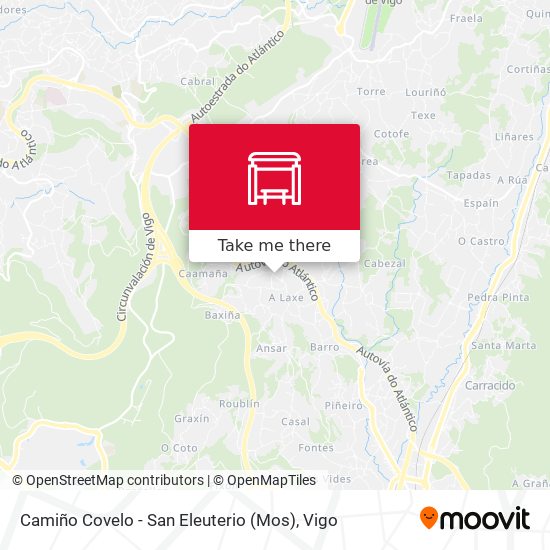 Camiño Covelo - San Eleuterio (Mos) map
