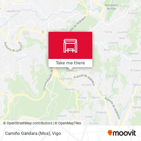 Camiño Gándara (Mos) map