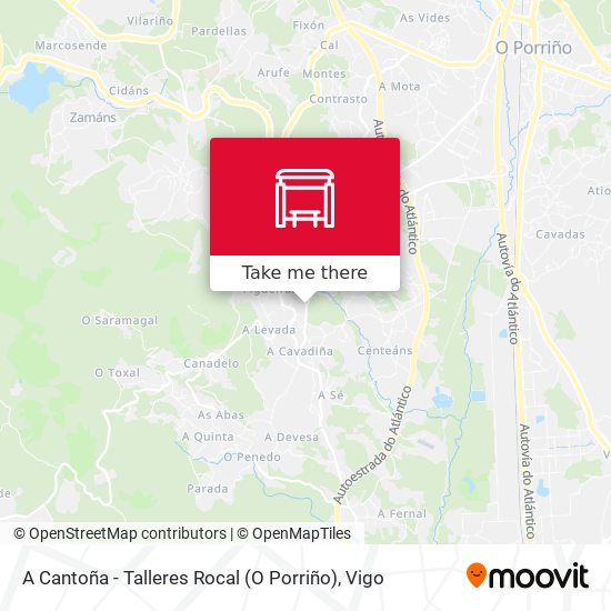 A Cantoña - Talleres Rocal (O Porriño) map