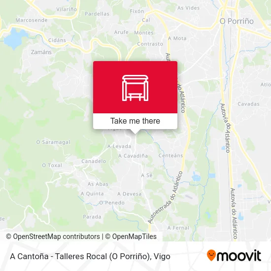 A Cantoña - Talleres Rocal (O Porriño) map