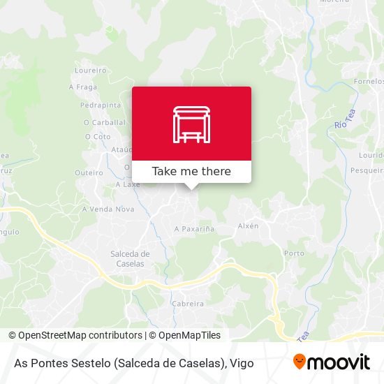 As Pontes Sestelo (Salceda de Caselas) map