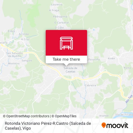 Rotonda Victoriano Pérez-R.Castro (Salceda de Caselas) map