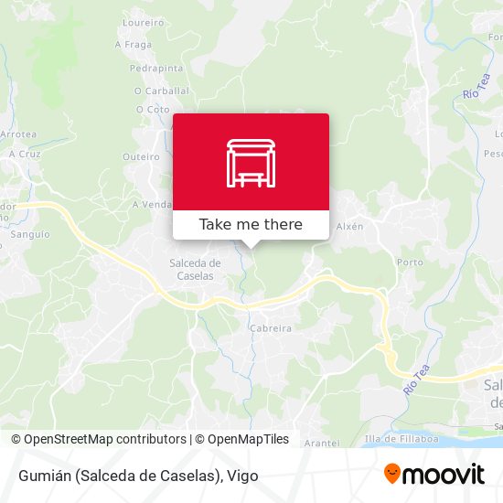 Gumián (Salceda de Caselas) map