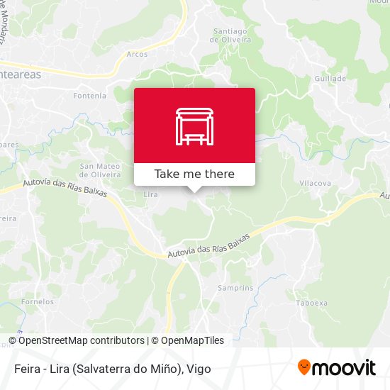 Feira - Lira (Salvaterra do Miño) map