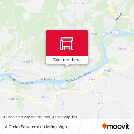 A Grela (Salvaterra do Miño) map