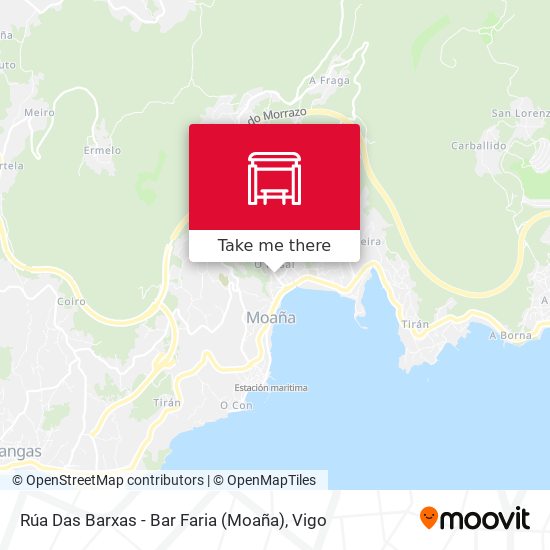 Rúa Das Barxas - Bar Faria (Moaña) map
