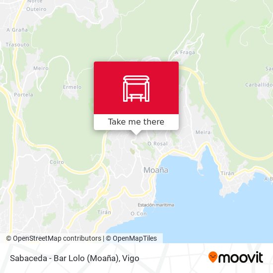 Sabaceda - Bar Lolo (Moaña) map