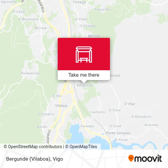 Bergunde (Vilaboa) map