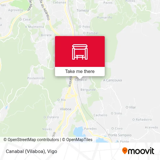 Canabal (Vilaboa) map