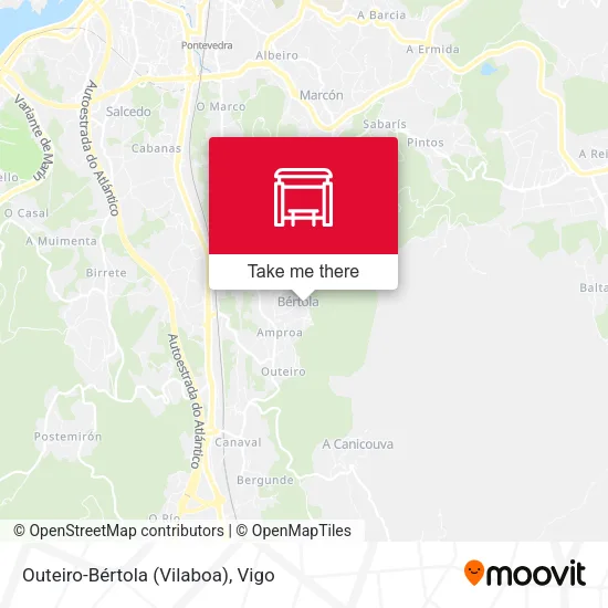 mapa Outeiro-Bértola (Vilaboa)