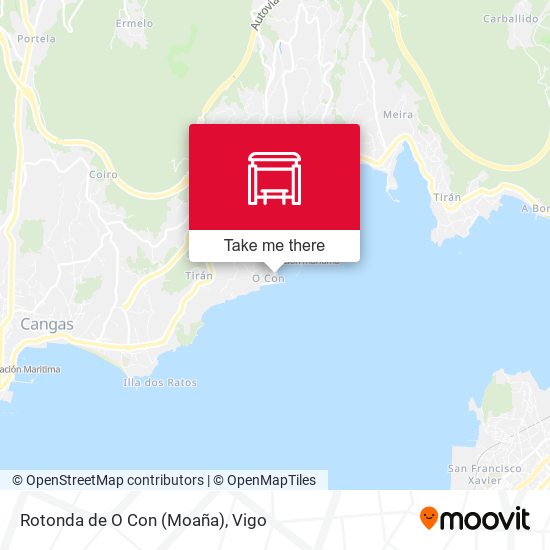 Rotonda de O Con (Moaña) map
