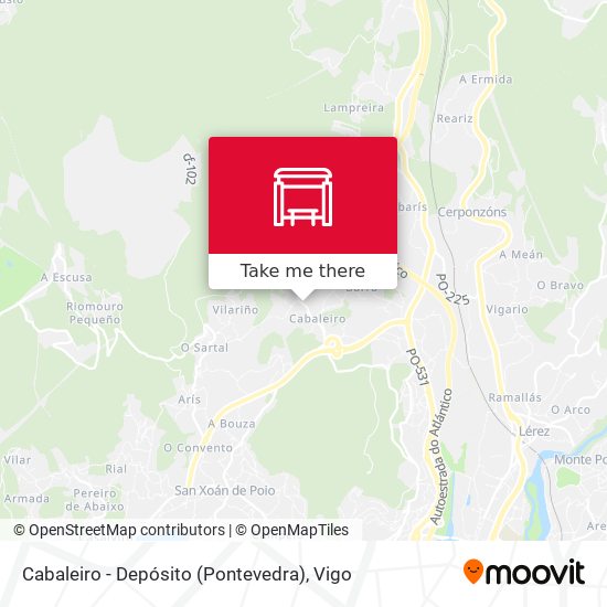 Cabaleiro - Depósito (Pontevedra) map
