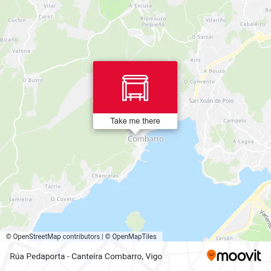 Rúa Pedaporta - Canteira Combarro map