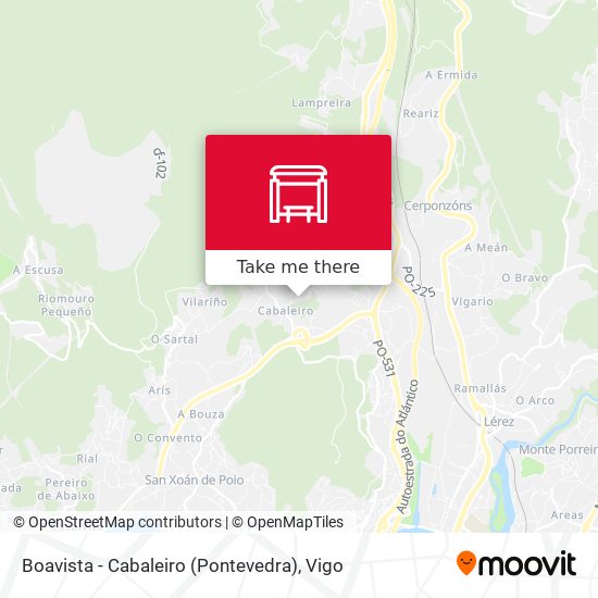 Boavista - Cabaleiro (Pontevedra) map