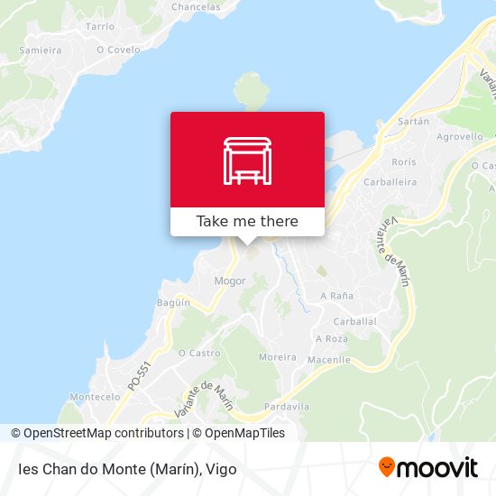 Ies Chan do Monte (Marín) map