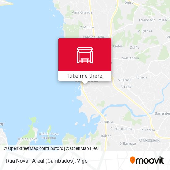 Rúa Nova - Areal (Cambados) map