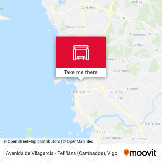 Avenida de Vilagarcia - Fefiñáns (Cambados) map