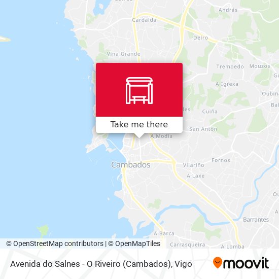 Avenida do Salnes - O Riveiro (Cambados) map