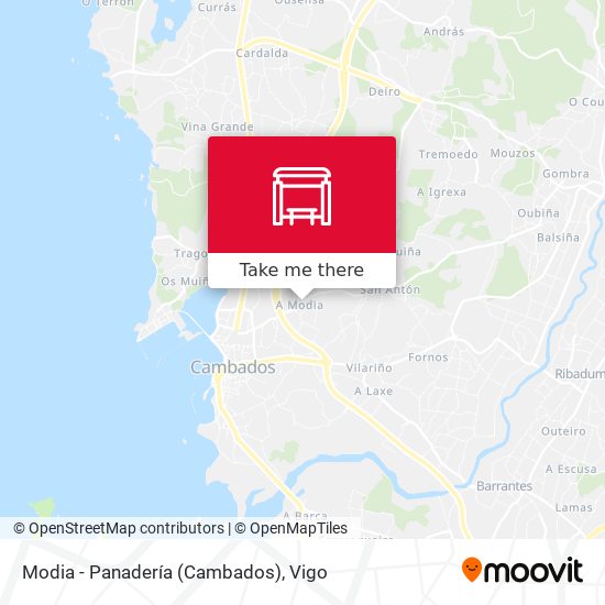 Modia - Panadería (Cambados) map