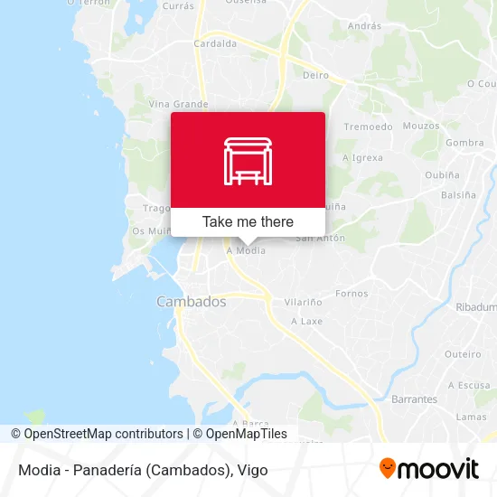 Modia - Panadería (Cambados) map