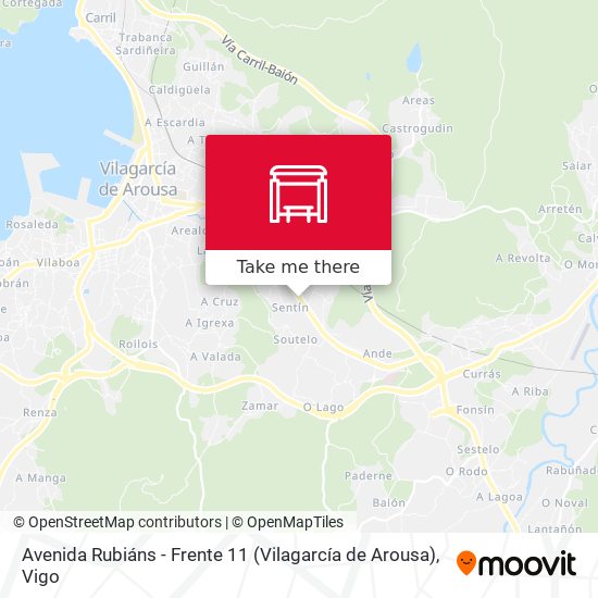 Avenida Rubiáns - Frente 11 (Vilagarcía de Arousa) map