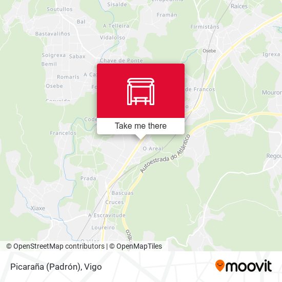 Picaraña (Padrón) map