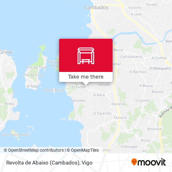Revolta de Abaixo (Cambados) map