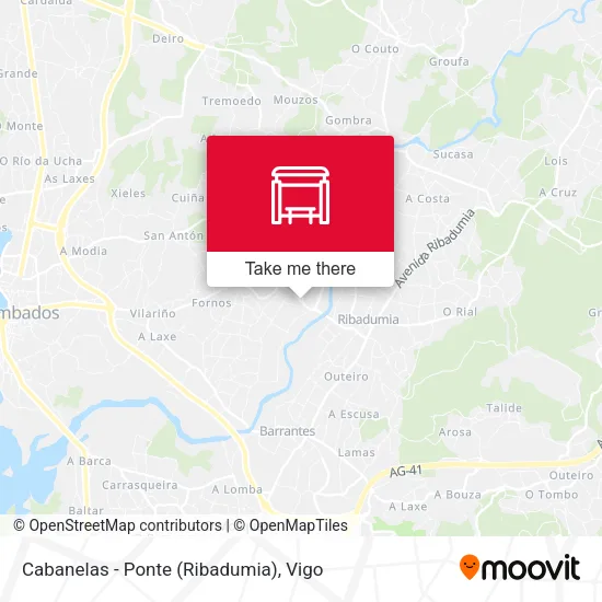 Cabanelas - Ponte (Ribadumia) map