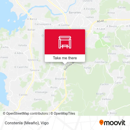 Constenla (Meaño) map