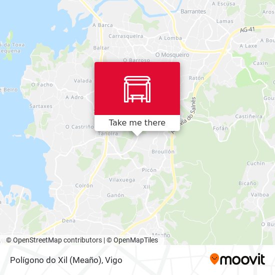 Polígono do Xil (Meaño) map