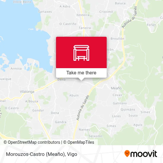 Morouzos-Castro (Meaño) map