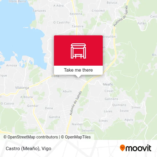 Castro (Meaño) map