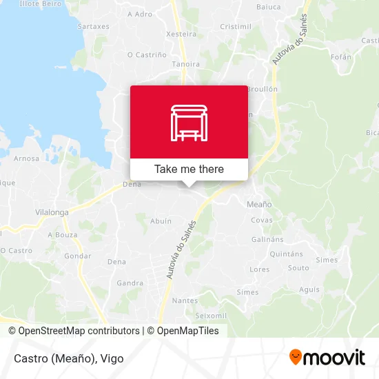 Castro (Meaño) map