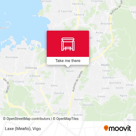 Laxe (Meaño) map