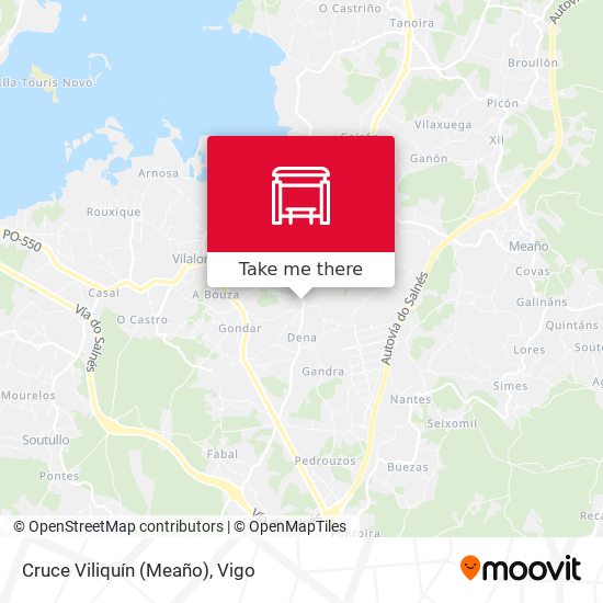 Cruce Viliquín (Meaño) map