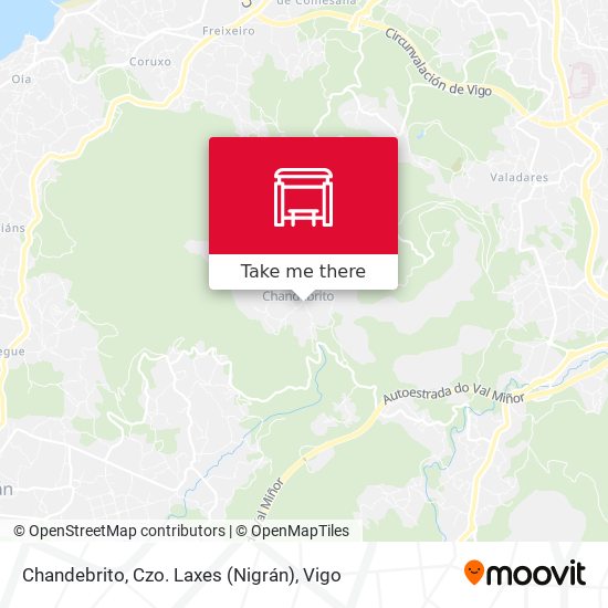 Chandebrito, Czo. Laxes (Nigrán) map