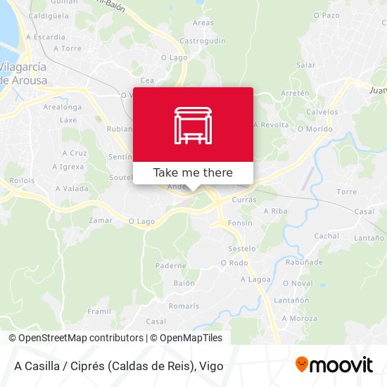 A Casilla / Ciprés (Caldas de Reis) map