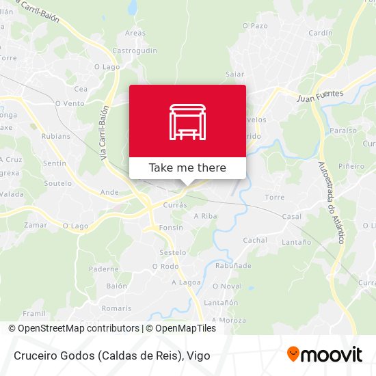 Cruceiro Godos (Caldas de Reis) map