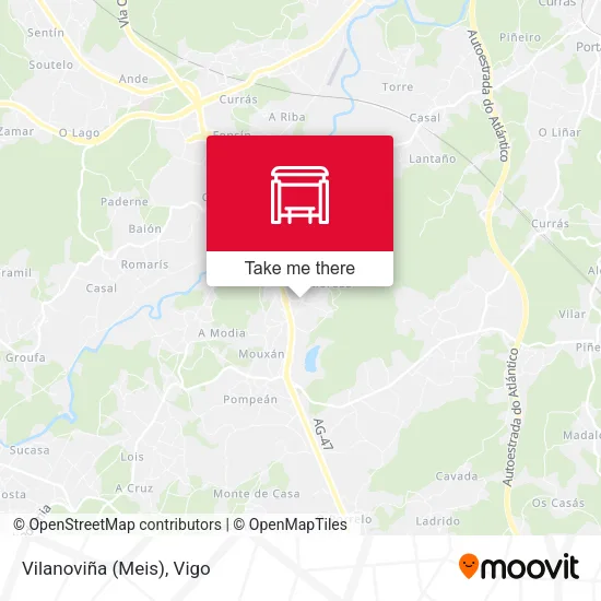 Vilanoviña (Meis) map