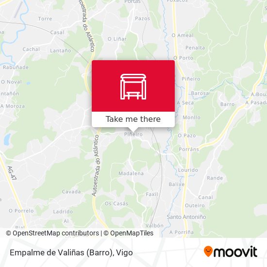 Empalme de Valiñas (Barro) map