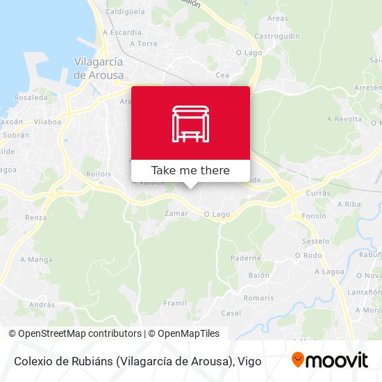 Colexio de Rubiáns (Vilagarcía de Arousa) map