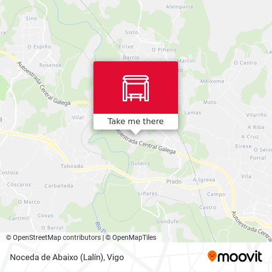 Noceda de Abaixo (Lalín) map