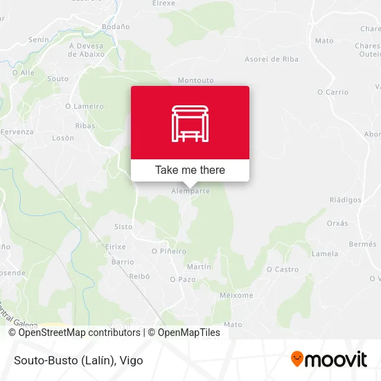 Souto-Busto (Lalín) map
