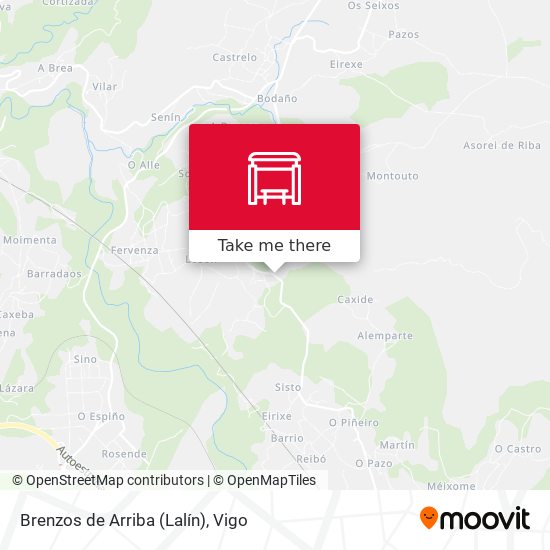 Brenzos de Arriba (Lalín) map
