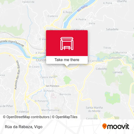 Rúa da Rabaza map