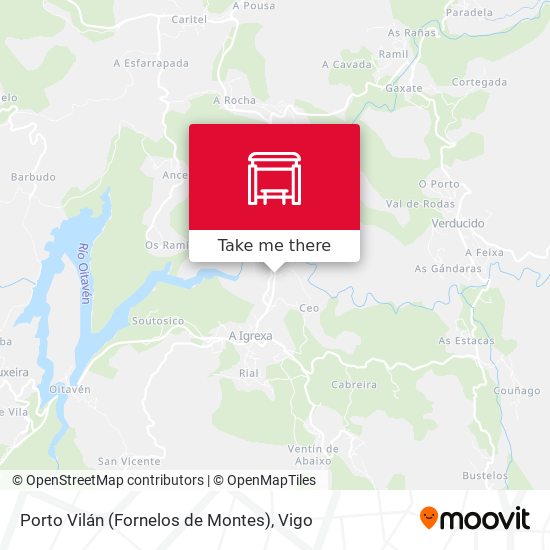 Porto Vilán (Fornelos de Montes) map